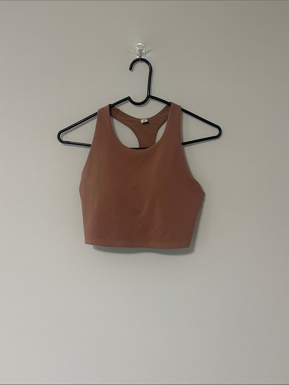 Uniqlo Cropped Racerback Tank - Rust Brown
